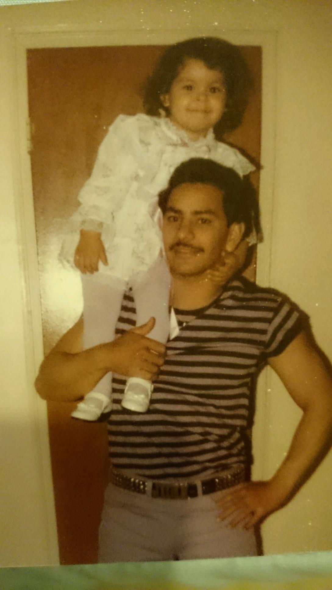 Me as a baby and my dad circa1980's