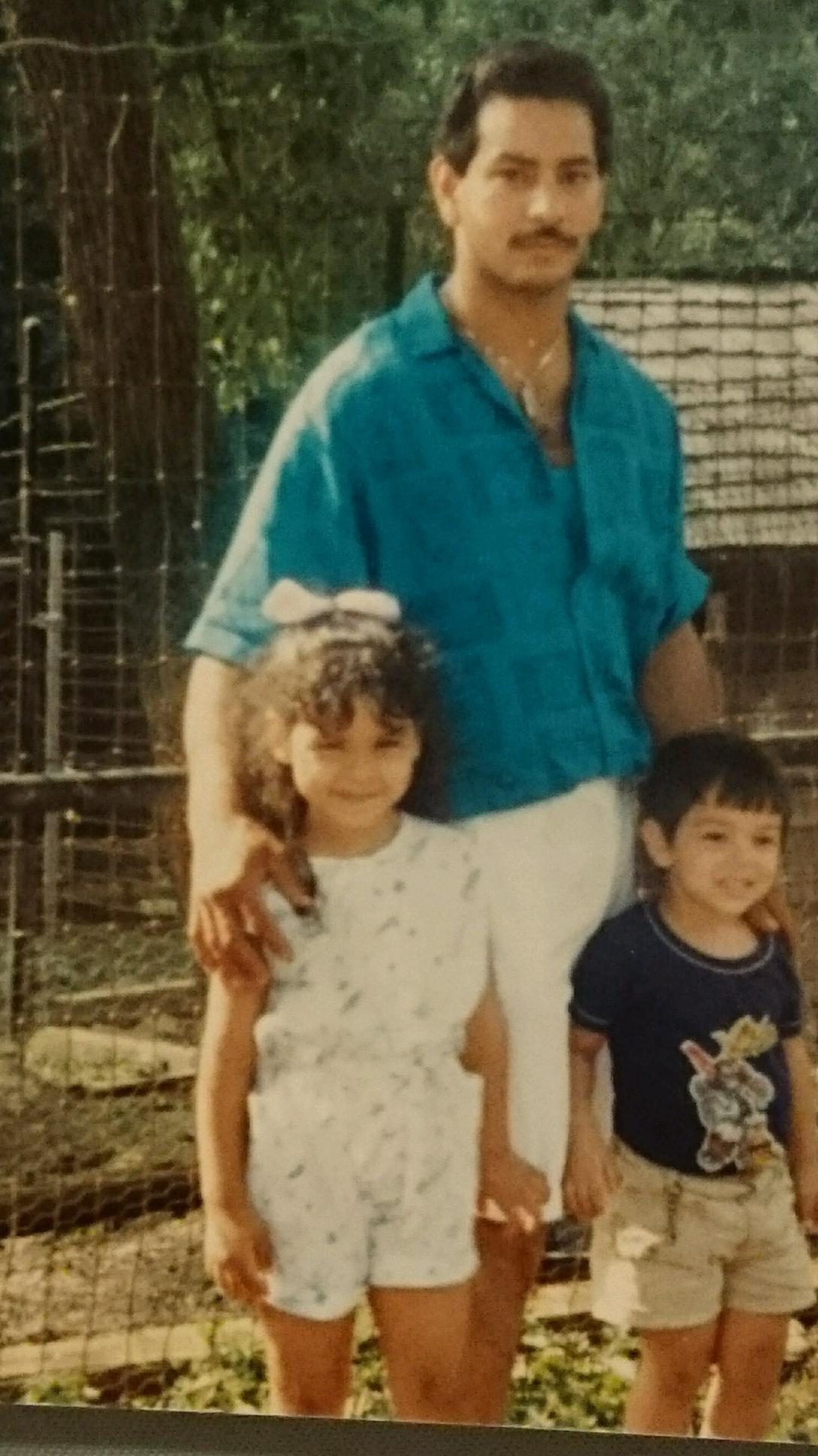 Left to Right: Me, my dad and brother