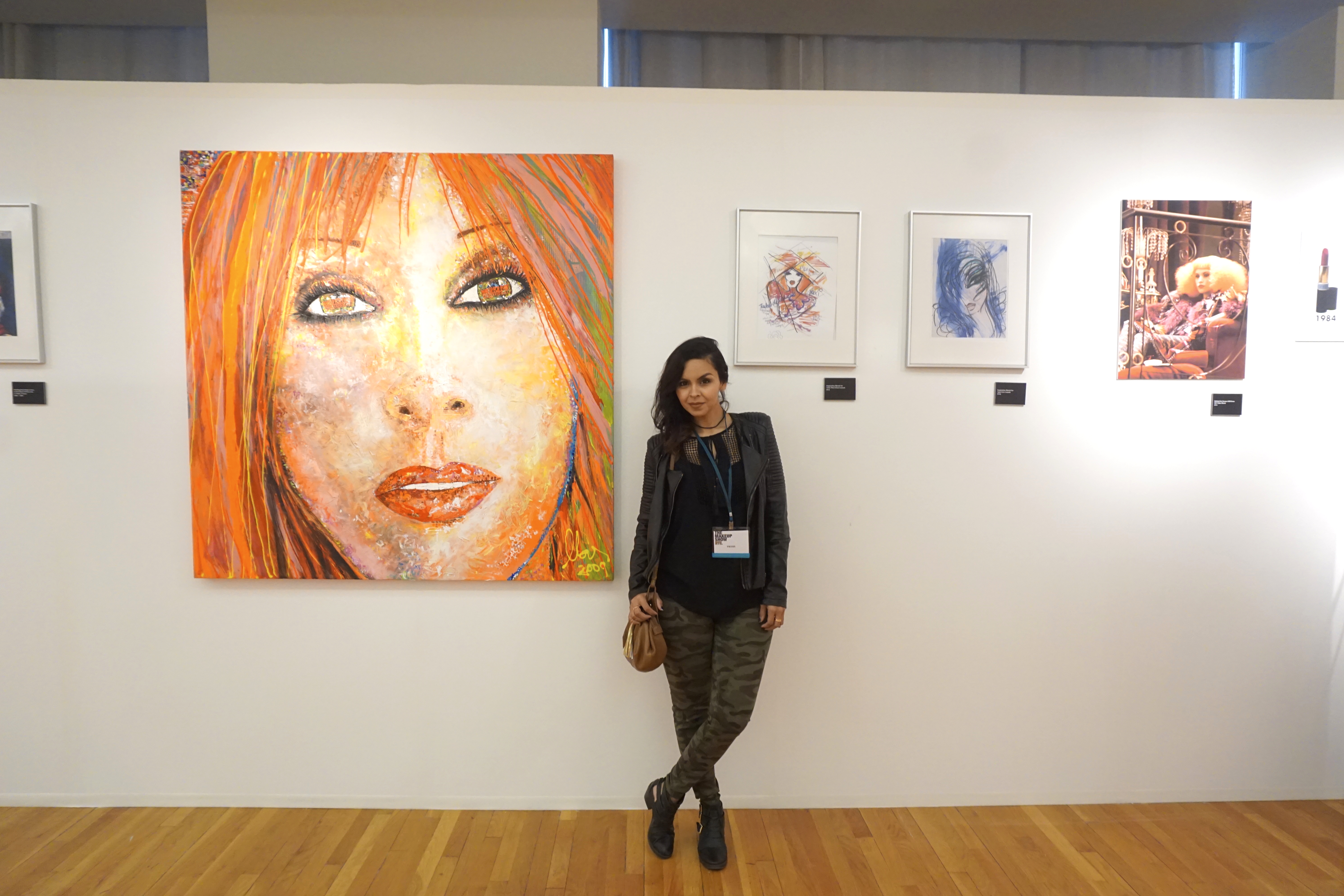 at The MakeUp Show NYC art gallery