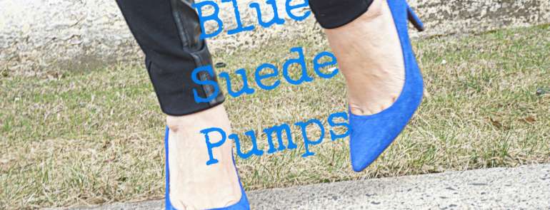 My Blue Suede Pumps