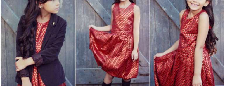 Fall Layering featuring a Red Bubbly Dress