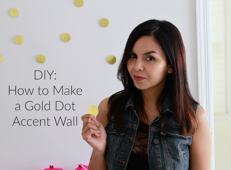 DIY: Gold Dot Accent Wall