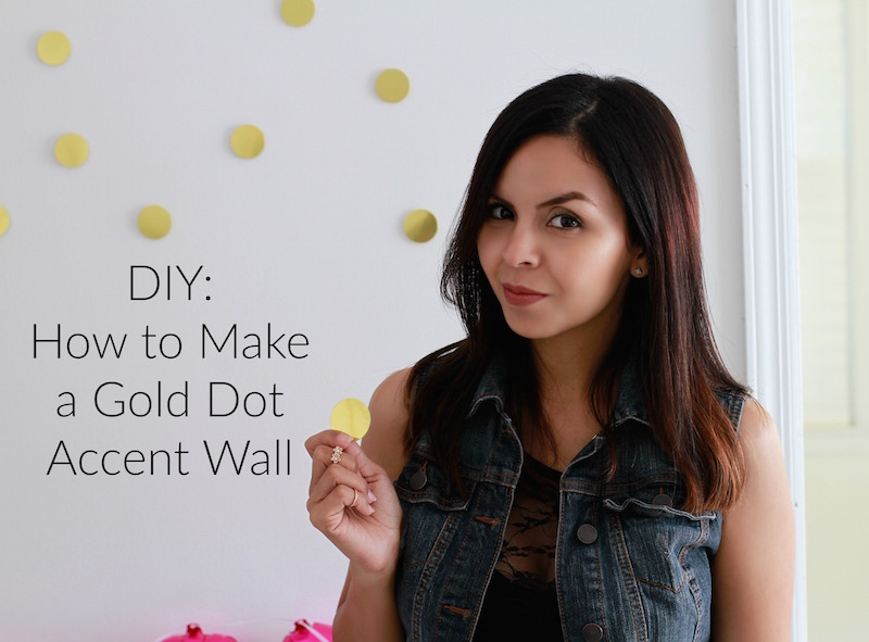 DIY: Gold Dot Accent Wall