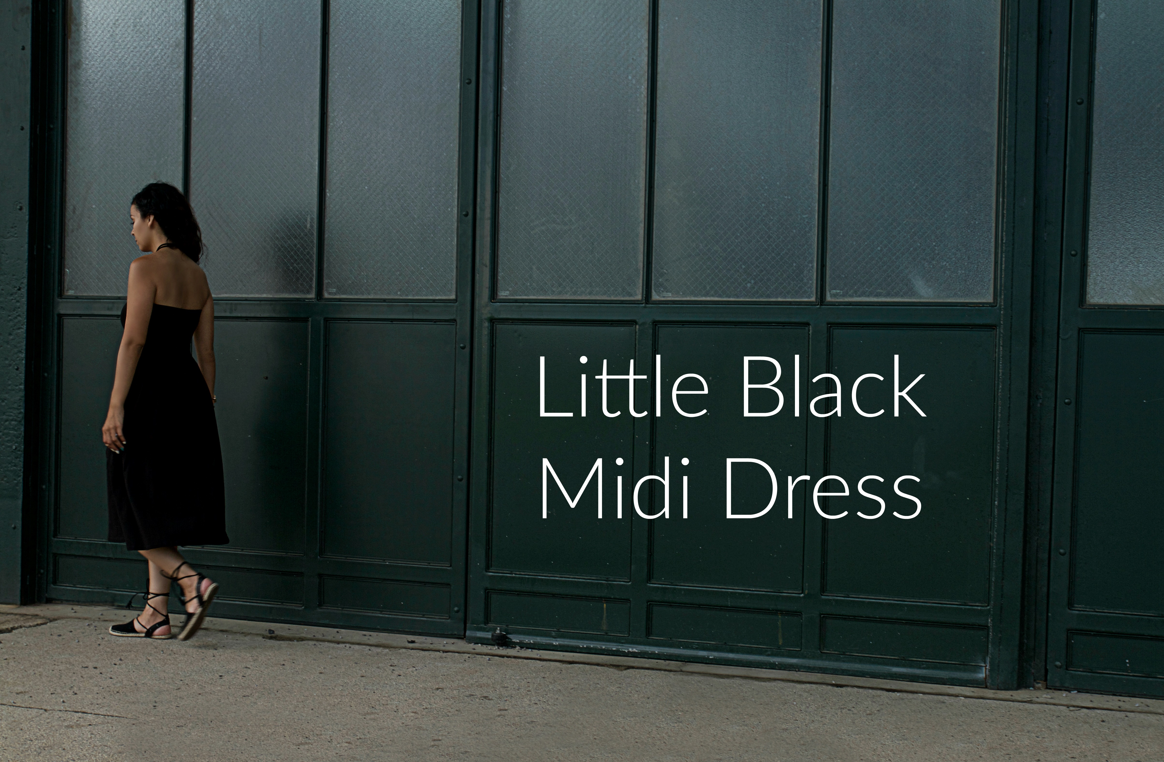 Little Black Midi Dress