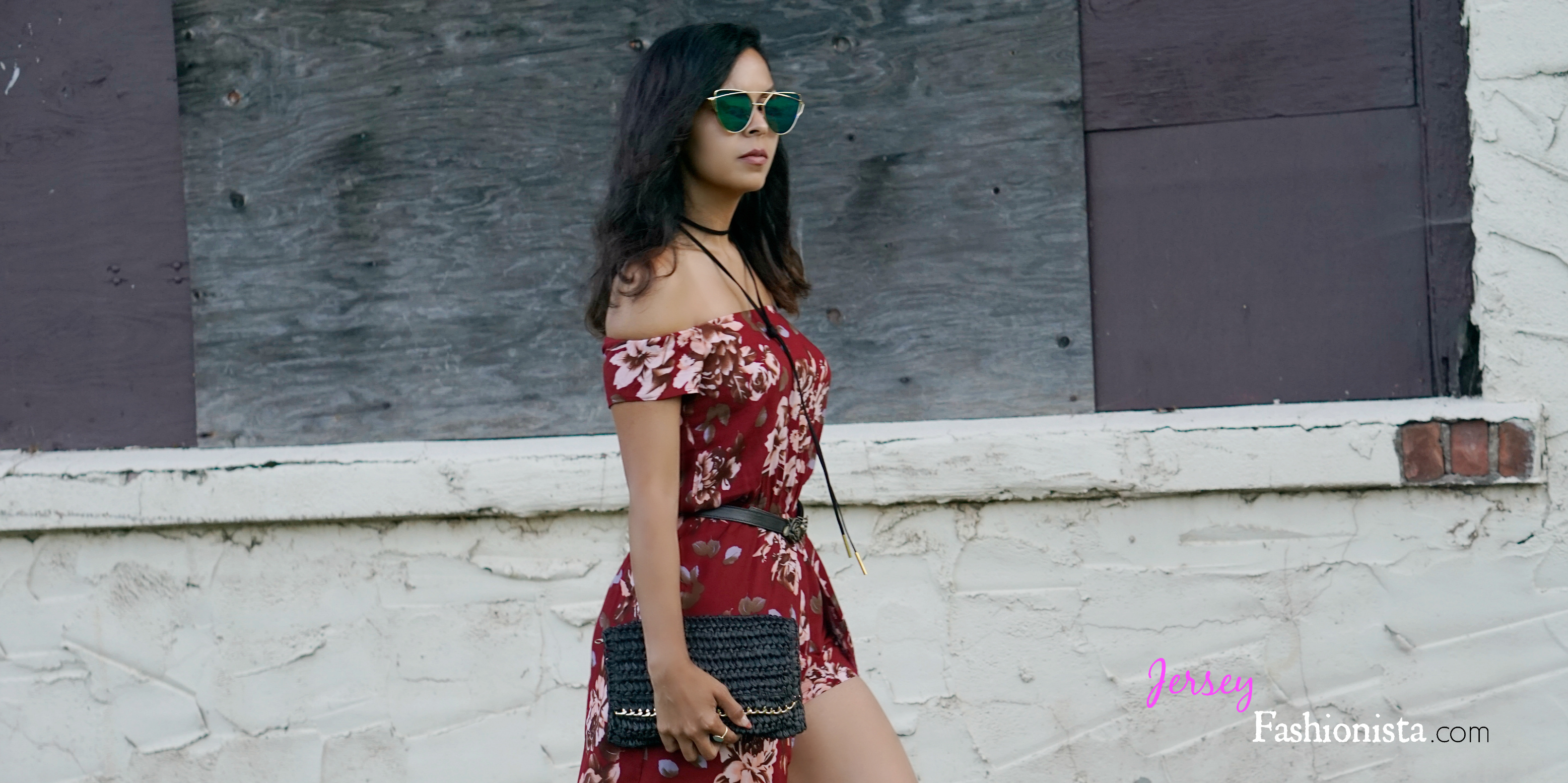 Floral Romper and Espadrilles