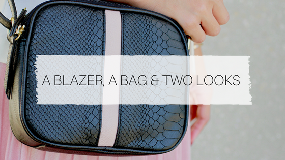 Two Looks using a Blazer and a Bag