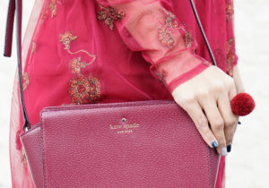 Burgundy Kate Spade Bag