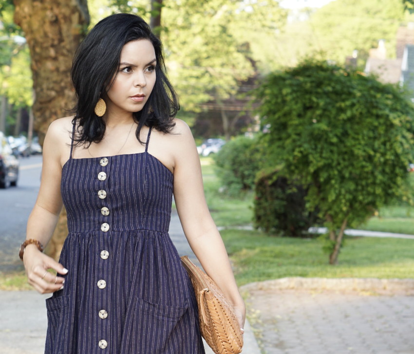 Pin Striped Dress + a Pep Talk