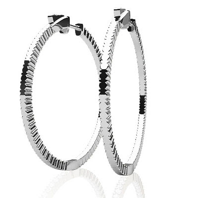 diamond hoop earrings