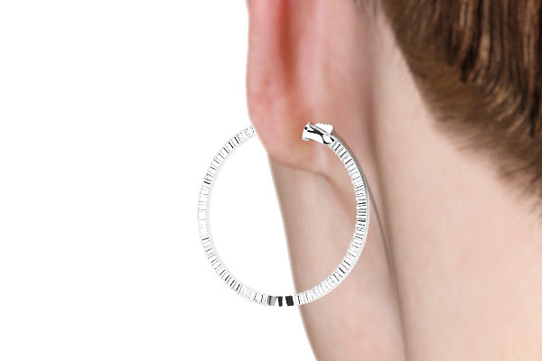 diamond hoop earrings