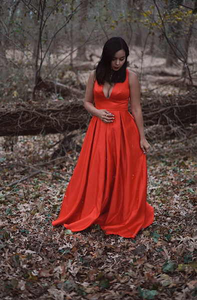 V-Neck Backless Flared Evening Party Maxi Dress