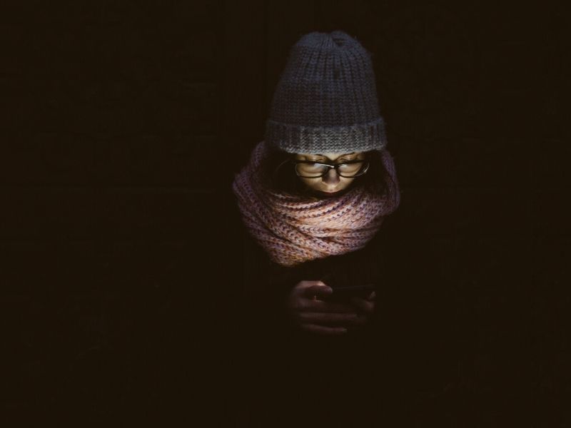 in the dark