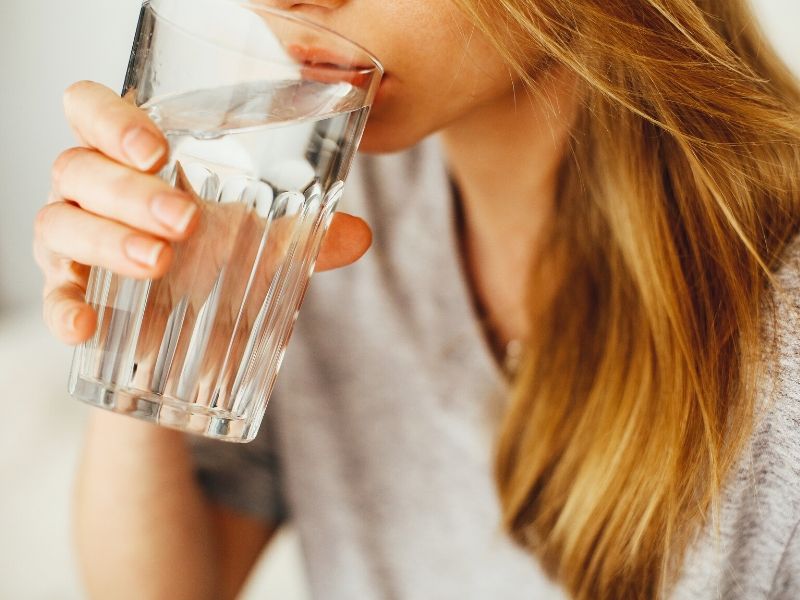 drinking water