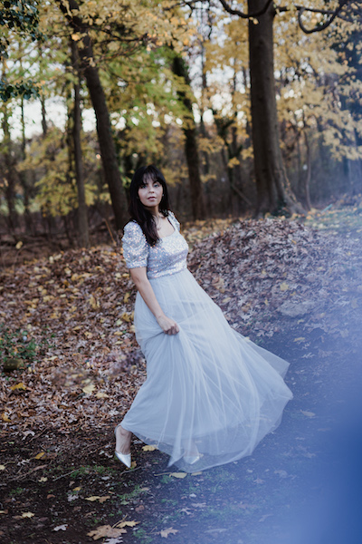 blue gown