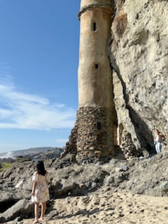 Visiting the Pirate Tower at Victoria Beach, CA